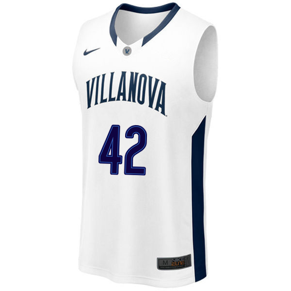 Men #42 Chris Ford Villanova Wildcats College Basketball Jerseys Sale-White - Click Image to Close
